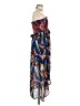 Red Carter 100% Polyester Paisley Blue Cocktail Dress Size M - photo 4