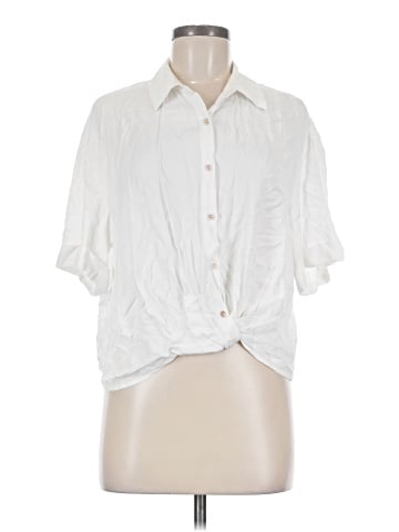 Rose + Olive Short Sleeve Blouse (view 1)