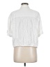 Rose + Olive Ivory White Short Sleeve Blouse Size M - photo 2
