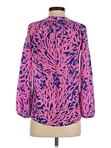 Lilly Pulitzer Long Sleeve Silk Top (view 2)