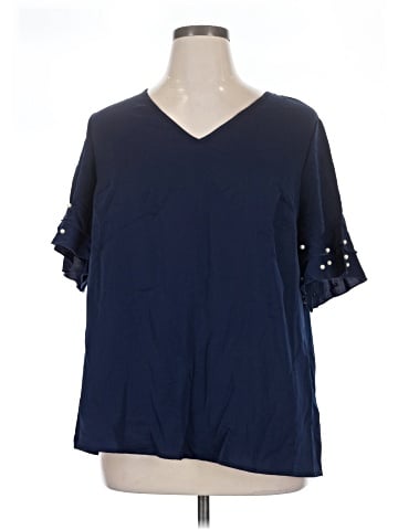 BLOOMCHIC Short Sleeve Blouse (view 1)