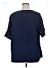 BLOOMCHIC 100% Polyester Blue Short Sleeve Blouse Size 14 - 16 - photo 2