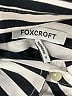 Foxcroft 100% Cotton Stripes Silver 3/4 Sleeve Button-Down Shirt Size 1X - photo 7