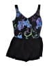 Longitude Paisley Black Swimsuit Top Size 16 - photo 1