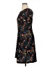 Connected Apparel Floral Black Casual Dress Size 14 - photo 5