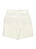 White House Black Market 100% Polyester Solid Ivory Shorts Size 10 - photo 2