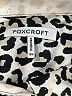 Foxcroft 100% Cotton Animal Print Silver 3/4 Sleeve Button-Down Shirt Size 18 - photo 4