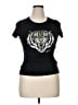 Guess 100% Cotton Black Short Sleeve Top Size XL - photo 1