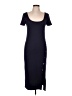 Forever 21 Solid Blue Casual Dress Size L - photo 1