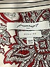 Foxcroft 100% Cotton Paisley Burgundy Long Sleeve Blouse Size 18 - photo 7