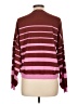 Vero Moda 100% Polyester Stripes Burgundy Pullover Sweater Size L - photo 2