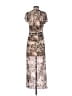 No Comment 100% Polyester Animal Print Brown Cocktail Dress Size M - photo 2