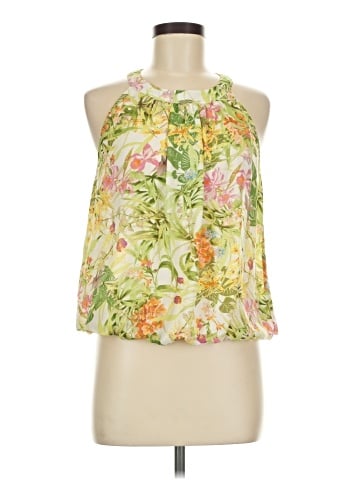 Rose + Olive Sleeveless Blouse (view 1)