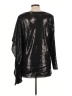 NY&C 100% Polyester Black Long Sleeve Blouse Size L - photo 2
