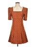 BCBGeneration Polka Dots Brown Casual Dress Size 4 - photo 1