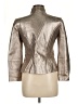 Armani Exchange 100% Leather Metallic Silver Leather Jacket Size M - photo 2