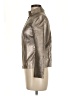 Armani Exchange 100% Leather Metallic Silver Leather Jacket Size M - photo 5