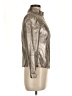 Armani Exchange 100% Leather Metallic Silver Leather Jacket Size M - photo 4