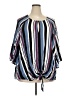 Fred David 100% Rayon Blue 3/4 Sleeve Blouse Size 3X - photo 1