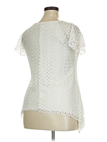 Brittany Black Short Sleeve Blouse (view 2)