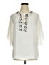 MICHAEL Michael Kors 100% Polyester Ivory 3/4 Sleeve Blouse Size XL - photo 1