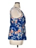 Lily White 100% Polyester Blue Sleeveless Blouse Size XL - photo 4