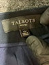 Talbots 100% Polyester Solid Blue Black Formal Skirt Size 12 Petite - photo 4