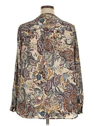 Roz & Ali Long Sleeve Blouse (view 2)