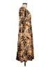 North Style Animal Print Brown Casual Dress Size 12 - photo 4