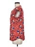 Daniel Rainn Red Short Sleeve Blouse Size M - photo 5