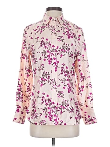 J.Crew Collection Long Sleeve Silk Top (view 1)