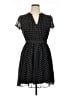 MSK 100% Polyester Polka Dots Black Casual Dress Size 14 Petite - photo 1