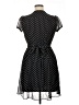 MSK 100% Polyester Polka Dots Black Casual Dress Size 14 Petite - photo 2