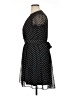 MSK 100% Polyester Polka Dots Black Casual Dress Size 14 Petite - photo 5