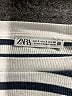 Zara Stripes Ivory Short Sleeve Top Size S - photo 3