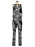 White House Black Market Animal Print Silver Jumpsuit Size 14 - photo 2
