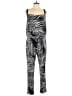 White House Black Market Animal Print Silver Jumpsuit Size 14 - photo 1