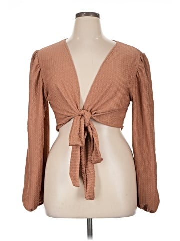 Missguided Long Sleeve Blouse (view 1)