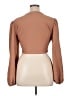 Missguided Brown Long Sleeve Blouse Size 14 - photo 2