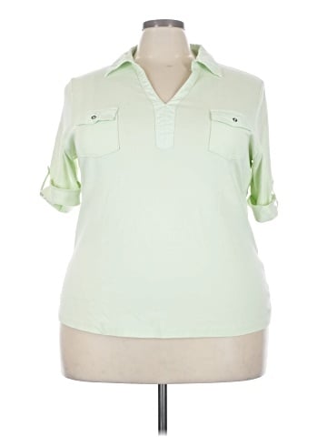 Karen Scott Short Sleeve Blouse (view 1)