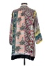 Johnny Was 100% Silk Gray 3/4 Sleeve Silk Top Size S - photo 2