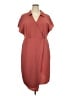 BLOOMCHIC 100% Polyester Solid Burgundy Casual Dress Size 18 - photo 1