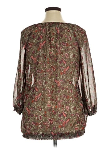 Faded Glory 3/4 Sleeve Blouse (view 2)