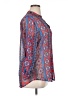 Kut from the Kloth 100% Polyester Blue Long Sleeve Blouse Size XL - photo 4