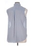 H&M Blue Sleeveless Button-Down Shirt Size 14 - photo 2