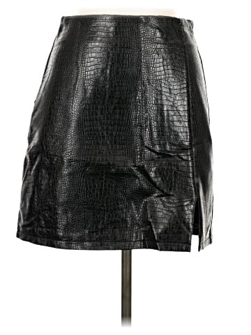 Topshop Faux Leather Skirt (view 1)