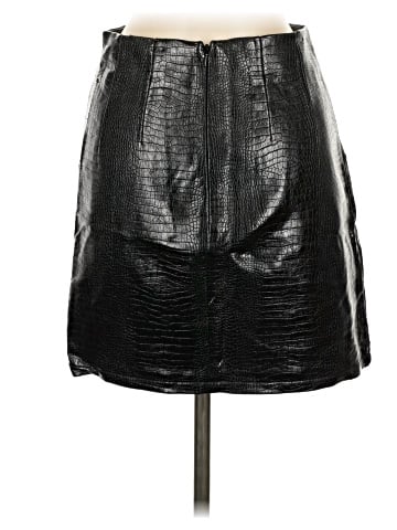 Topshop Faux Leather Skirt (view 2)