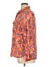 Gap Outlet Floral Orange Long Sleeve Button-Down Shirt Size XL - photo 5