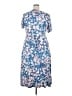Matty M Floral Blue Casual Dress Size XXL - photo 2