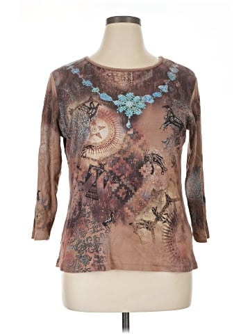 Cactus 3/4 Sleeve Top (view 1)